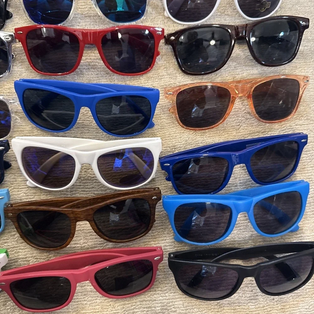 Lot of 50 NEW Logo Sunglasses: Limited Offer-Multiple Colors-Men/Women-NWT
